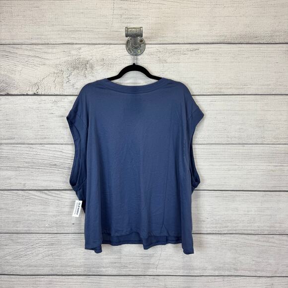 Old Navy Plus Size Pack Of 2 Blue & Black Sleeveless Wedge Tops Size 4X - Picture 6 of 11